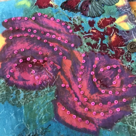 “Gaudy Couture” Fun & Flirty Jacket - Size Medium - $28 - Picture 4 of 14